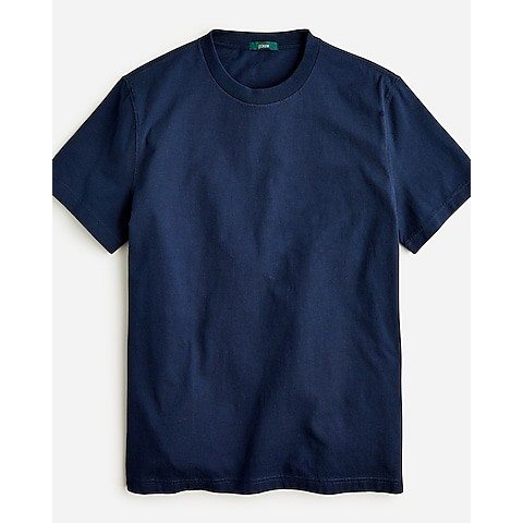 Relaxed premium-weight cotton no-pocket T-shirt