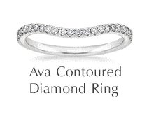 Ava Contoured Diamond Ring