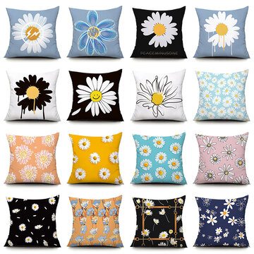 Daisy Flowers Plush Pillowcase