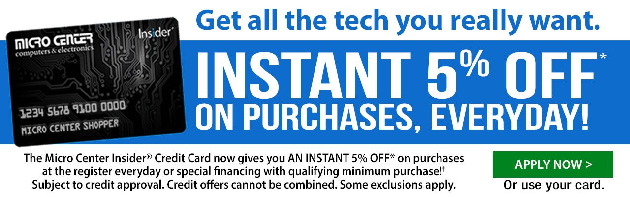 Instant 5% OFF on purchases, everday! Apply Now