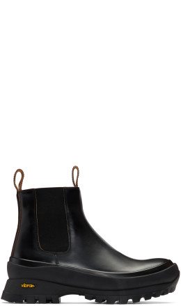 Jil Sander - Black Rubber Sole Boots
