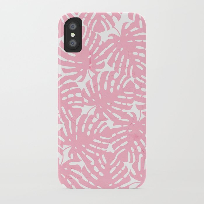 Pink Monstera Leaves by cafelab