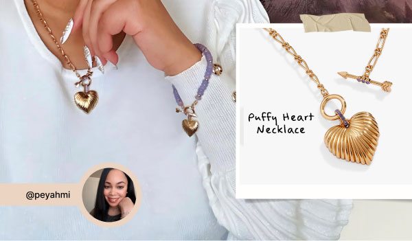 Puffy Heart Toggle Necklace | Shop Now