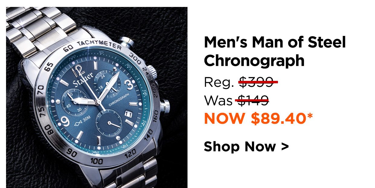 Men's Man of Steel Chronograph