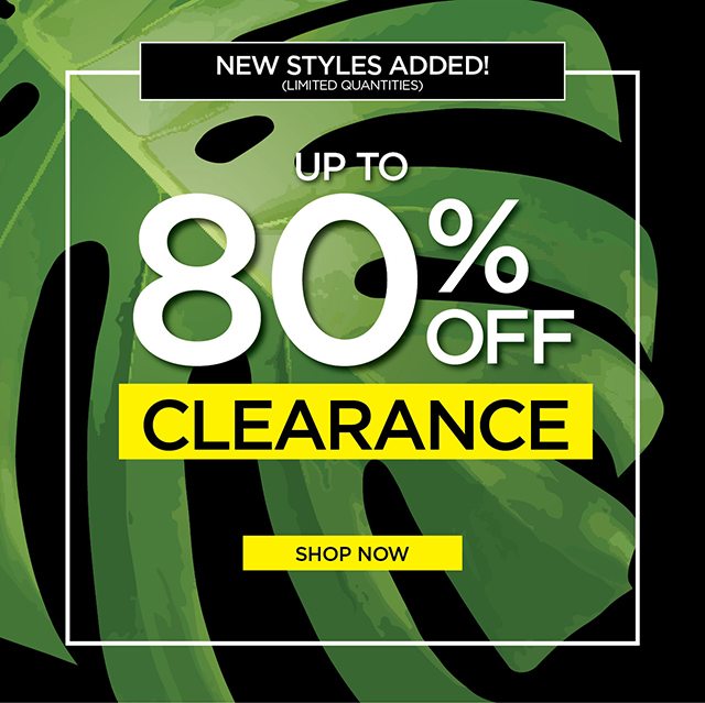 Up to 80% Off Clearance