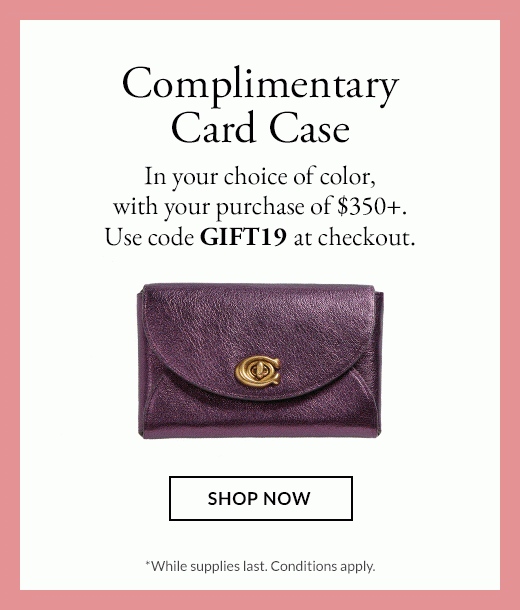 Complimentary Card Case | SHOP NOW