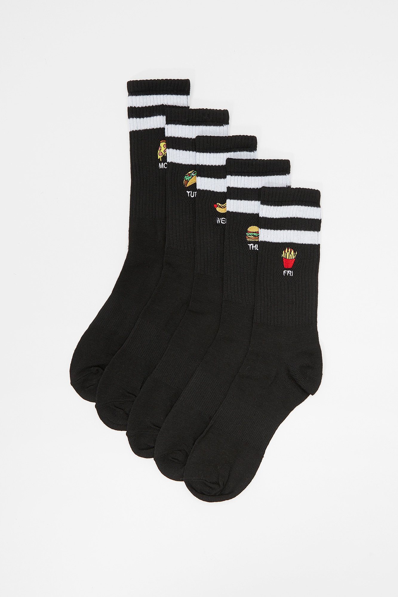 Image of West49 Youth 5-Pack Fast Food Crew Socks