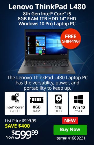 Lenovo 8GB DDR4 Core™ i5 <span style='color:#cc0000;'>Pro</span> Laptop | 41669231 | Shop Now