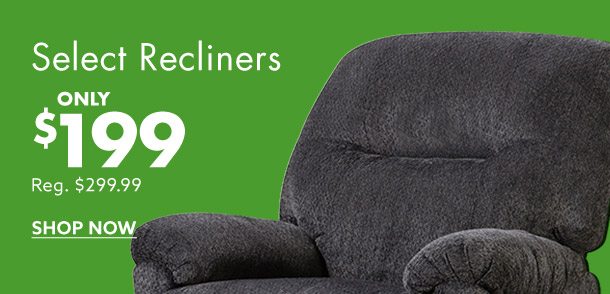 Jingle Deals $199 Recliners