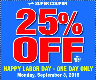 25% off 1 item