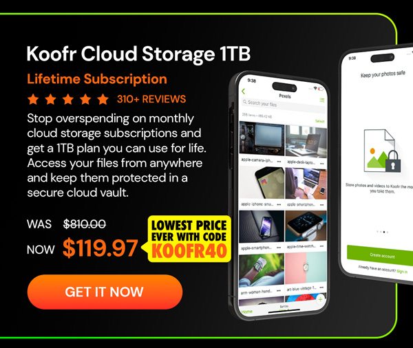 Koofr Cloud Storage: Lifetime Subscription (1TB)