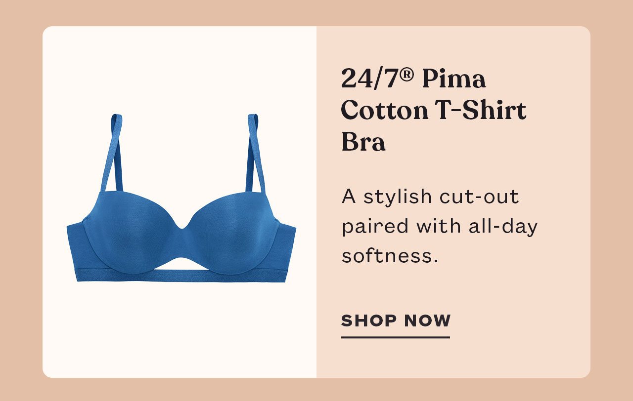 24/7® Pima Cotton T-Shirt Bra