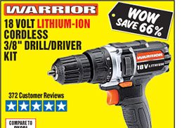  18V Lithium 3/8 in. Cordless Drill Kit 