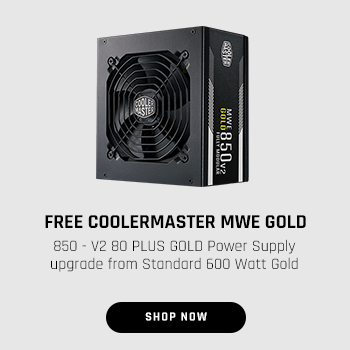 FREE CoolerMaster MWE GOLD 850 - V2 80 PLUS GOLD Power Supply upgrade from Standard 600 Watt Gold