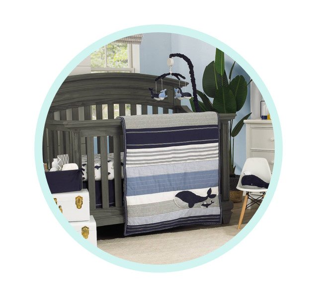 NoJo® Nantucket Adventure 4-Piece Crib Bedding Set