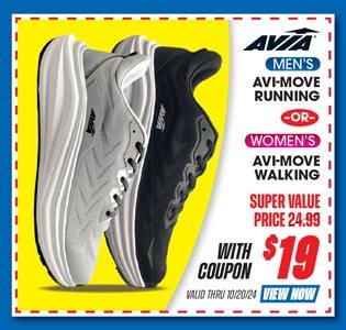 Avia Men's Avi-Move Running or Women's Avi-Move Walking Shoes