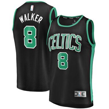 Fanatics Branded Kemba Walker Boston Celtics Black Fast Break Replica Player Jersey - Statement Edition