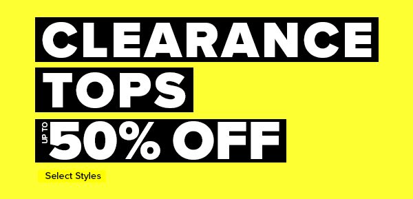 Shop Clearance Tops