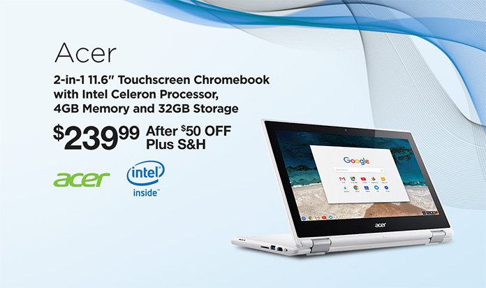 Acer 2-in-1 11.6-inch Touchscreen Chromebook