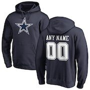 Men's NFL Pro Line by Fanatics Branded Navy Dallas Cowboys Personalized Name & Number Pullover Hoodie