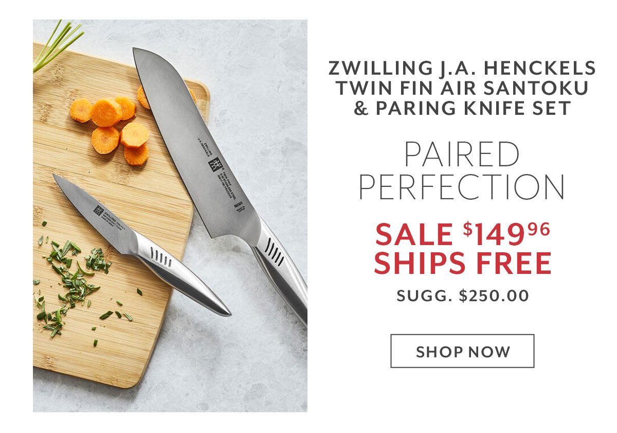 Zwilling J.A. Henckels Twin Fin Air Santoku Knife & Paring Knife Set
