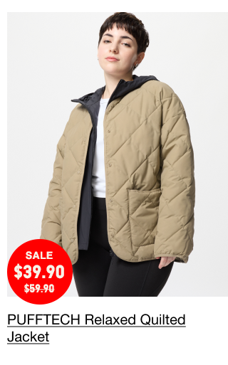 PDP4 - WOMEN PUFFTECH RELAXED QUILTED JACKET