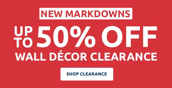 Up To 50% Off Wall Décor Clearance