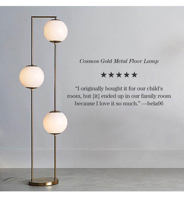 Cosmos Gold Metal Floor Lamp