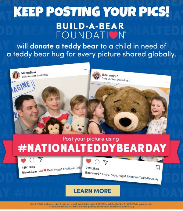 Build-A-Bear Workshop National Teddy Bear Day #NationalTeddyBearDay #Ad -  It's Peachy Keen