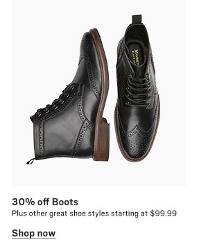 30% off Boots - Shop Now
