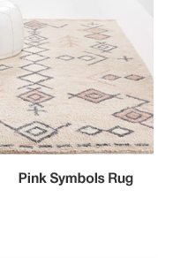 Pink Symbols Rug