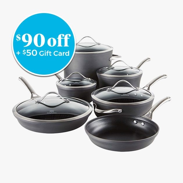 Calphalon® Contemporary™ Nonstick 11-Piece Cookware Set - $90 off + $50 Gift Card