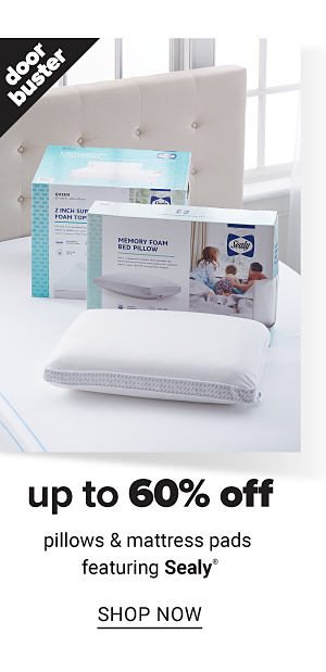 Up to 60% off Pillows & Mattress Pads - Shop Now