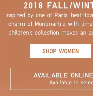 2018 FALL/WINTER COLLECTION - SHOP WOMEN