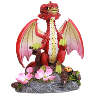 Apple Dragon Statue