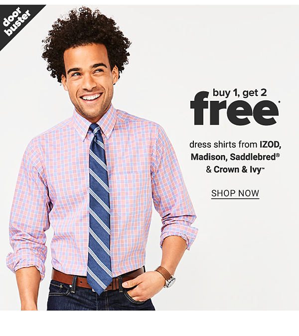 Buy 1, Get 2 FREE Dress Shirts - Shop Now