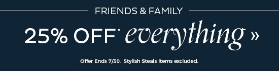 25% Off Everything