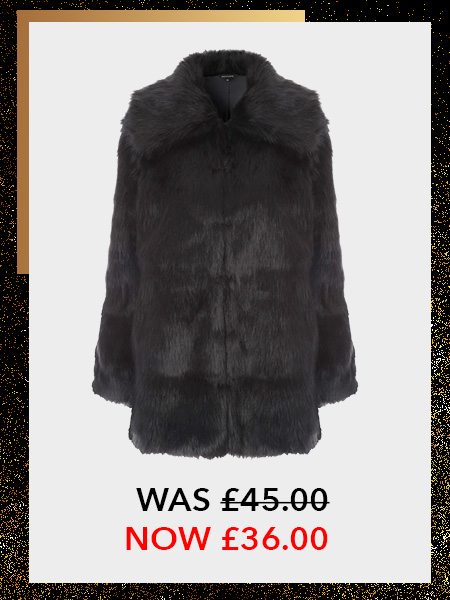 Womens Black Fur Coat