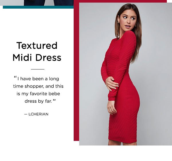 Textured Midi Dress