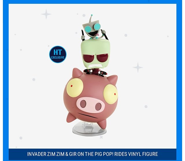 Zim and Gir on the Pig Pop