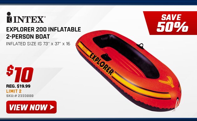 Intex Explorer 200 Inflatable 2-Person Boat