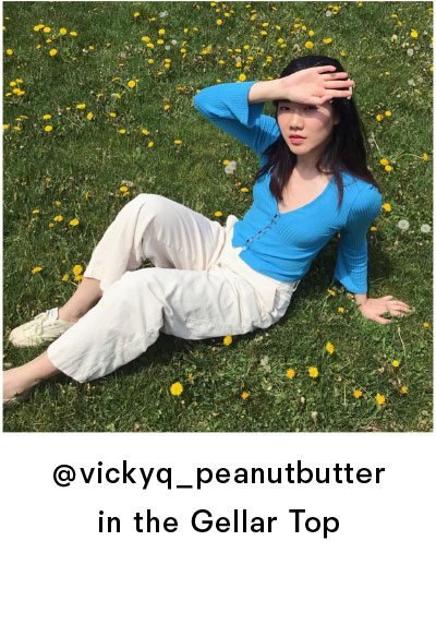 Gellar Top in Parisian Blue