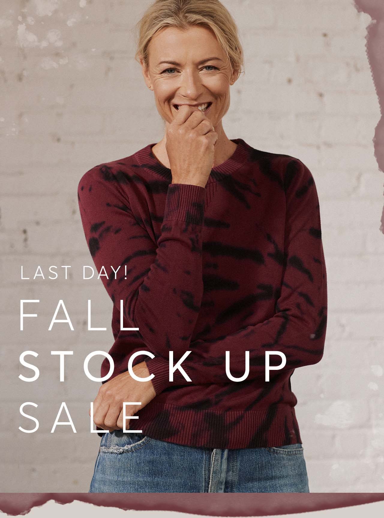 Fall Stock Up Sale: Up to 25% off.