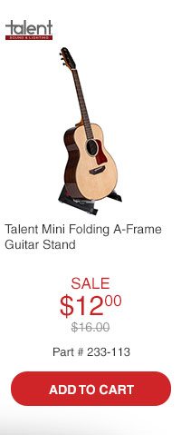 Talent FGSM Mini Folding A-Frame Guitar Stand