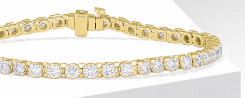 Diamond Tennis Bracelet 5 ct tw 10K Yellow Gold 7''