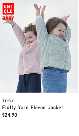 PDP4 - BABY FLUFFY YARN FLEECE FULL-ZIP JACKET