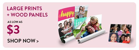 LARGE PRINTS + WOOD PANELS AS LOW AS $3 | Shop Now