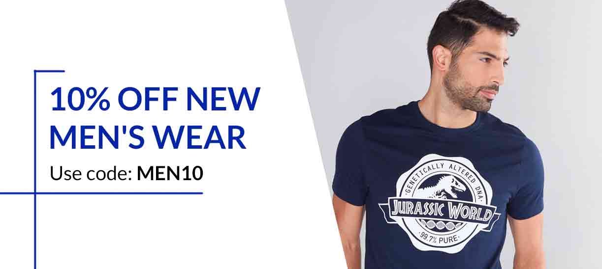 10% OFF NEW MENSWEAR