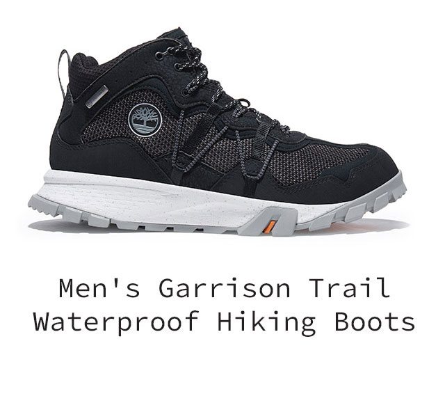 Men's Garrison Trail Waterproof Hiking Boots Black