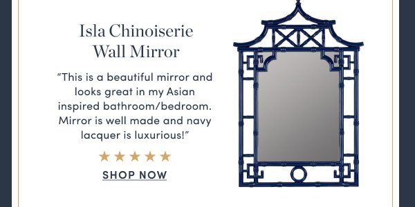 Isla Chinoiserie Wall Mirror